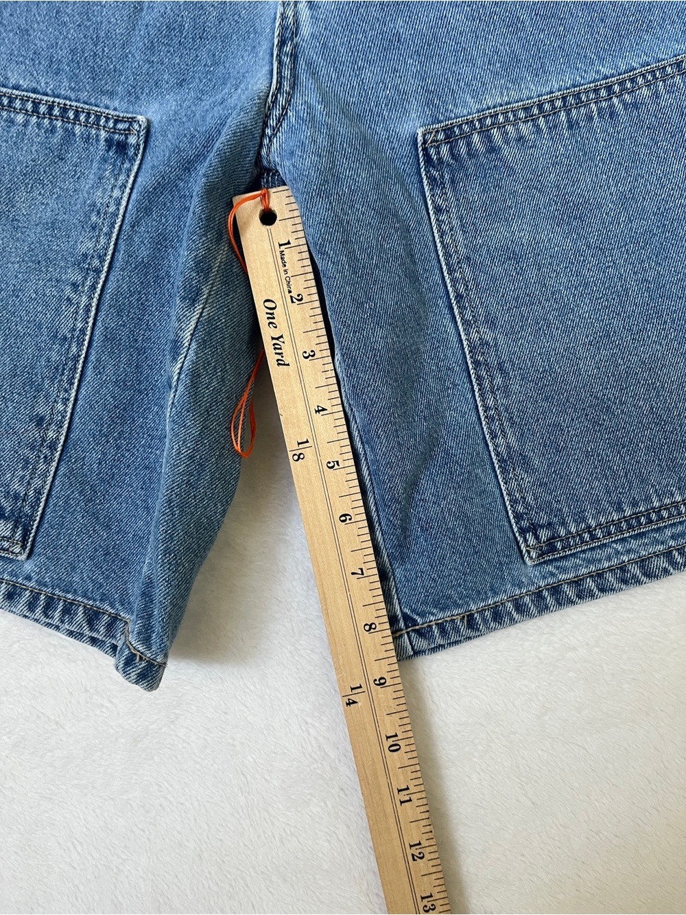 VTG Canyon River Blues Carpenter Denim Shorts 9” inseam sz 10R Streetwear 90s - Picture 6 of 9
